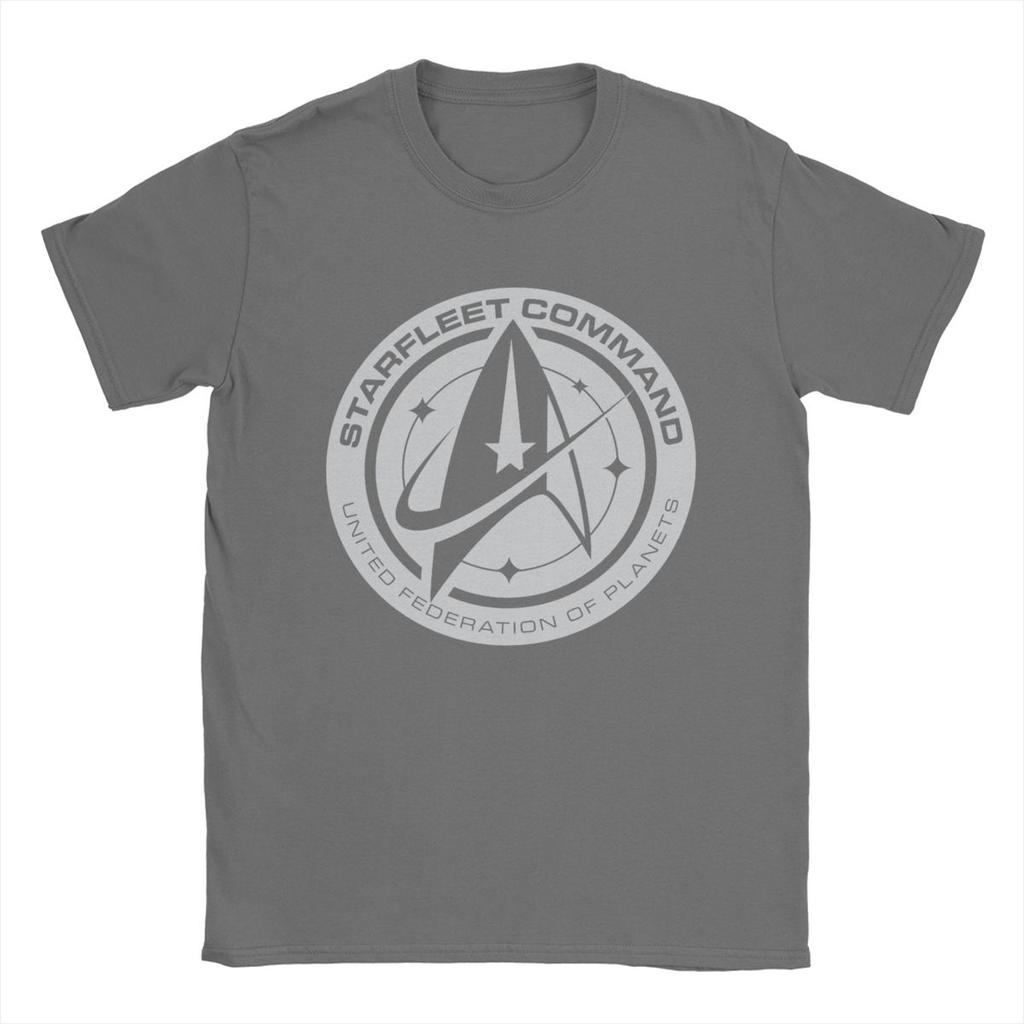 Tricou Stars Treks Discovery Federația Unită pentru Bărbați Tricouri din Bumbac Tricou cu Guler Rotund Mânecă Scurtă Îmbrăcăminte Grafică