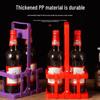 Faltbarer Kunststoff-Getränkehalter: Wein & Bier Tragkorb