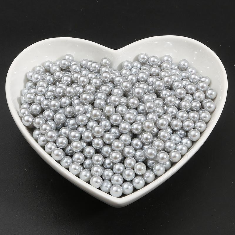 3-10Mm Non-Porous Abs Color Imitation Pearl Loose Beads Diy Handmade Drop Glue Filling Accessories Material Decorative Accessories