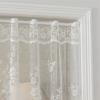 Französischer Romantischer Bestickter Kurzer Vorhang Halbvorhang für Wohnzimmer Schlafzimmer Tür Fenster Dekorativer Transparenter Vorhang 100cm Breit