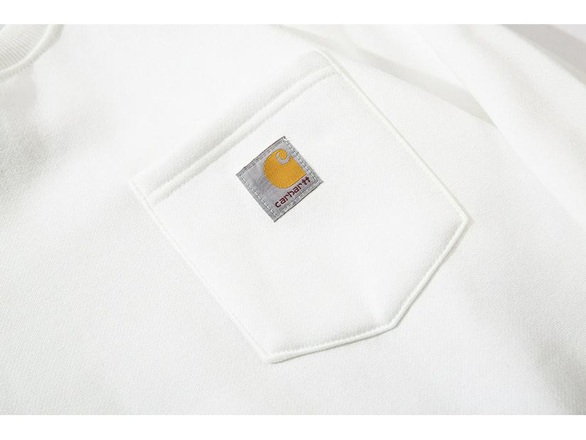 Unisex Fleece-Lined Classic Carhartt Crewneck Hoodie for Autumn/Winter