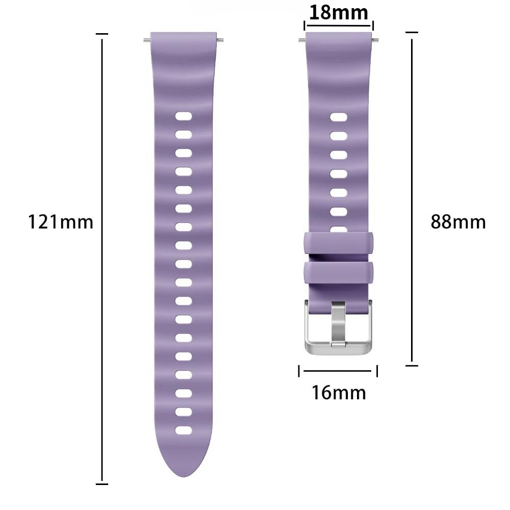 18mm Silicone Strap For Huawei Watch GT 6 41mm For Huawei Watch GT 4 GT5 41mm/GT5 Pro 42MM Replaceable Wristband Universal