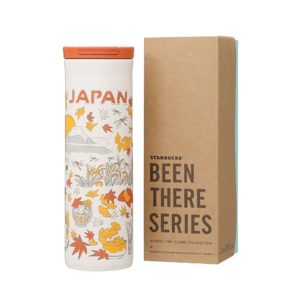 STARBUCKS Tumbler Coffee Japan Limited Been There Series Stainless Bottle Autumn 473ml Regional Local White Model Gift Brand Christmas