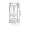 Plastic Deodorant Container Twist-Up Bottle 6Pcs Clear Design