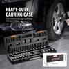 Impact Sockets Set 29pcs 6-Point 3/8in Drive Bit Ratchet Tool Kit Case