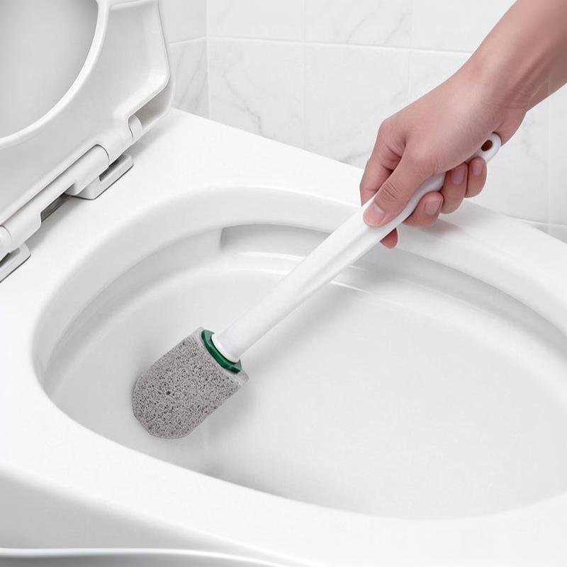 Pumice Stone Toilet Cleaning Brush Powerful Stain Removal Scratch Free For Home Toilet Deep Cleaning