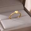 Cute Star Moon Rings For Women Stainless Steel Open Adjustable Gold Color Wedding Engaement Ring Jewelry Gift For Her bague
