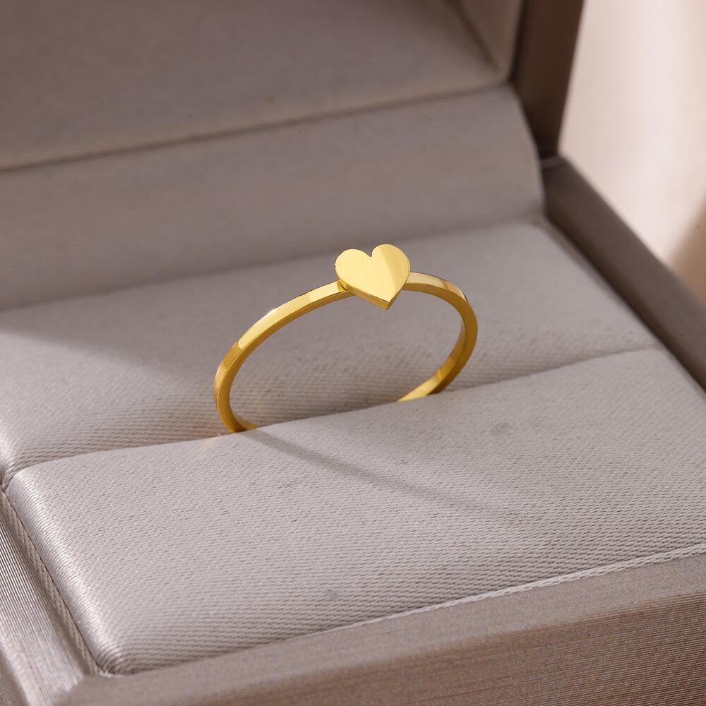 Cute Star Moon Rings For Women Stainless Steel Open Adjustable Gold Color Wedding Engaement Ring Jewelry Gift For Her bague