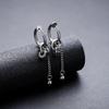 Punk Conical Long Chain Eardrop Titanium Steel Trendy Hoop Earring For Women Man Personalied Jewelry Gift