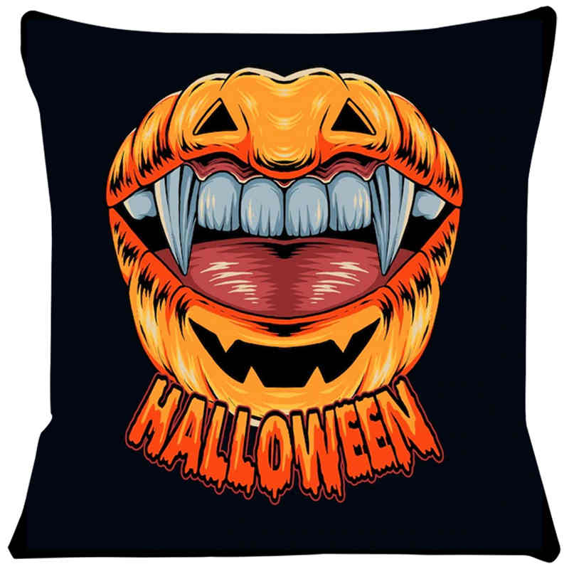 

Хэллоуин Страшная тыква Чехлы Удобные короткие плюшевые наволочки для стула, автомобиля, дивана, наволочка для дома, декоративные SJ-316 40x40cm