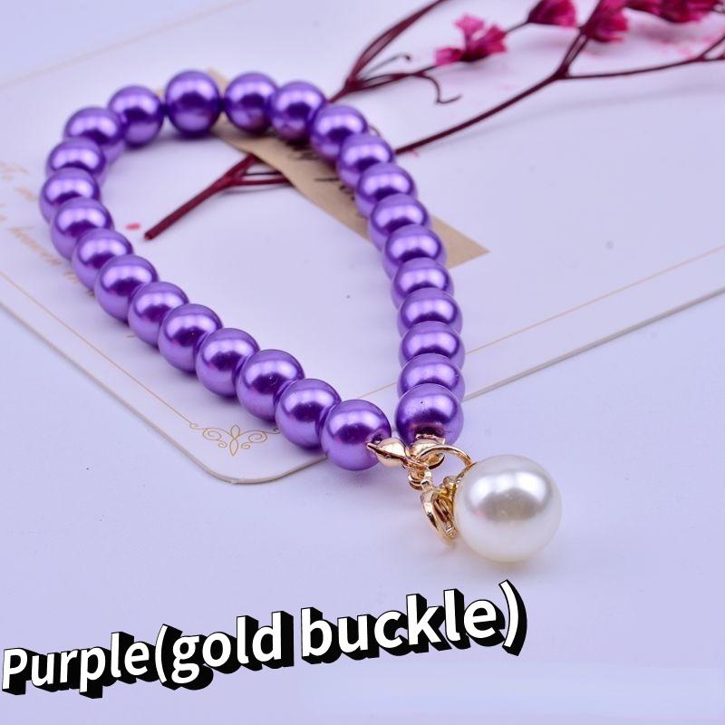 Короткая цепочка с имитацией жемчуга — фото 14