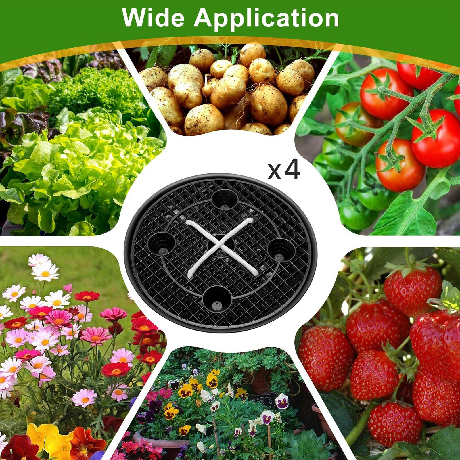 

Набор из 4 поддонов для автополива для комнатных растений и мешков для выращивания without Planter Bag