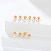 1Pc G23 Titanium Labret Lip Piercing Stud Internally Threaded Clear Zircon Ear Stud Helix Cartilage Tragus Body Piercing Jewelry