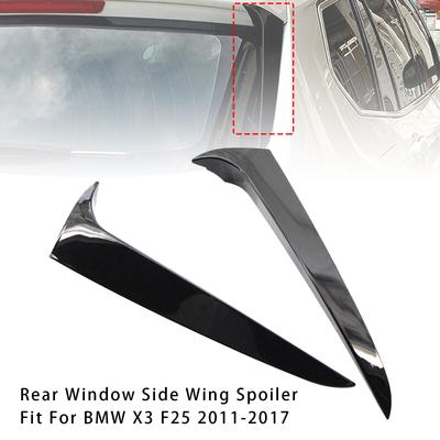 Pereche Negru Lucios Spoiler Aripă Laterală Lunetă Spate Pentru BMW X3 F25 2011-2017