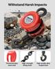 Hand Chain Hoist, 1 Ton Capacity, Manual Chain Block with Upgrade G70 Galvanized Chain, 3 M Lifting Height, Heavy Duty Pulley Hoist for Garage