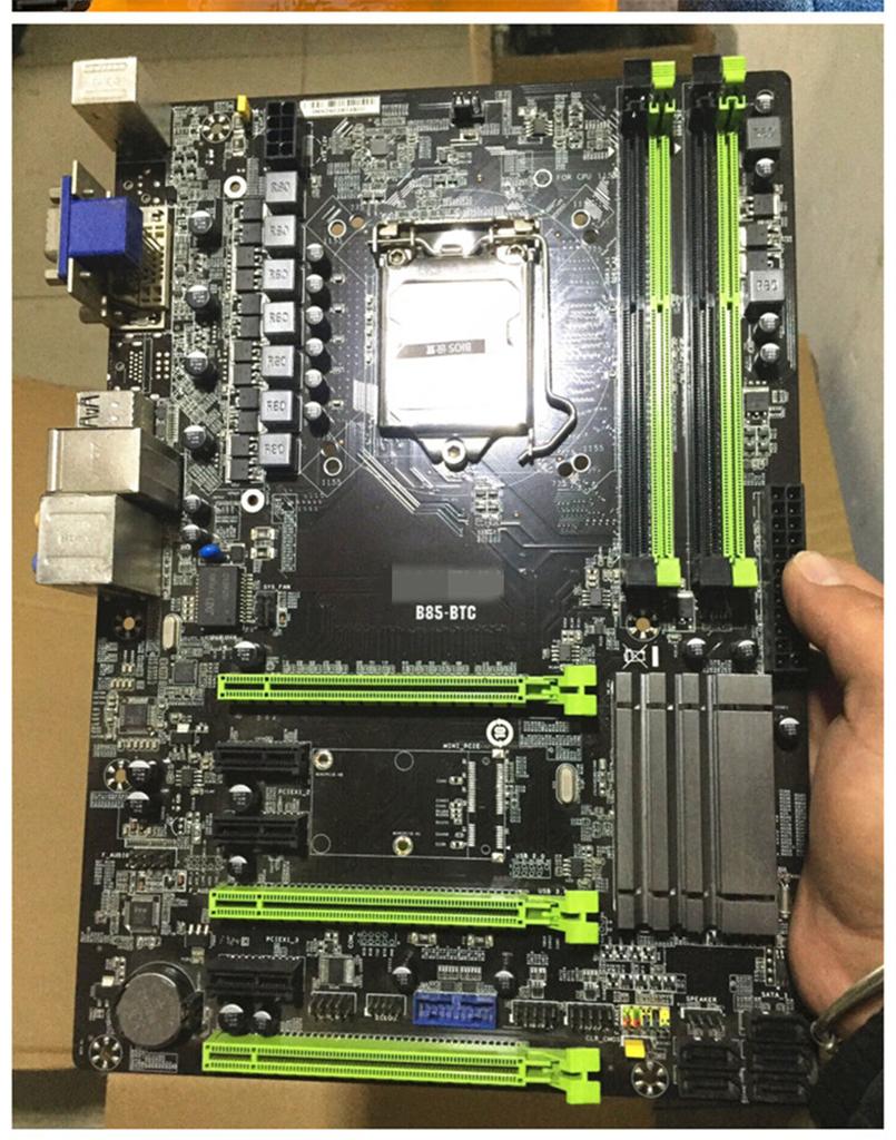 TB85 B85 B250 DDR3 16G SATA3 USB3.0 Mining Board
