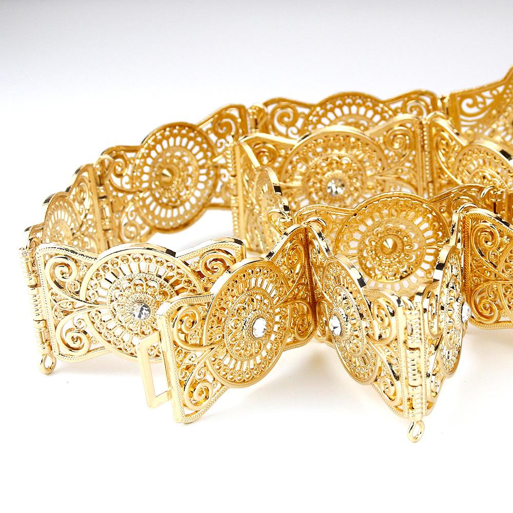 Culoare Aurie Cureaua Femei Cristal Cureaua Bijuterii Nunta Lanț pentru talie Mireasa Bijoux Cadou