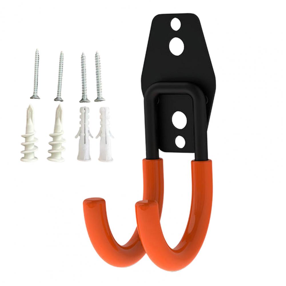 Wall Mounted Storage Hook Anti-rust Detachable Garden Hose Holder Metal Hook Hanger Multi-purpose Tool Rack Storage Holder