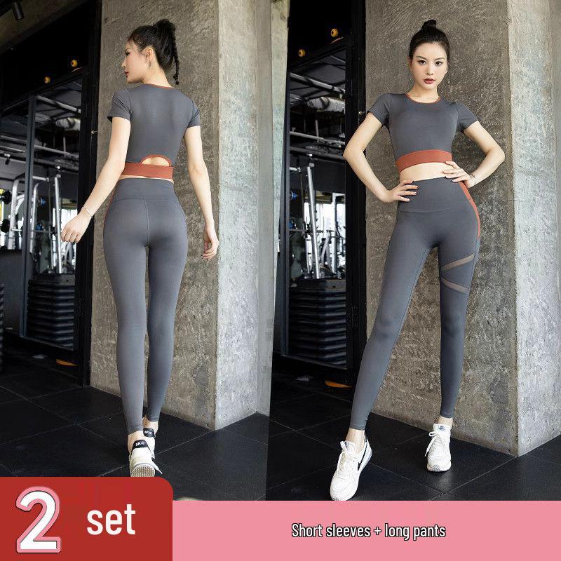 Women's High-End Summer Yoga & Running Activewear Set - Quick-Dry Tight Fit Sportswear