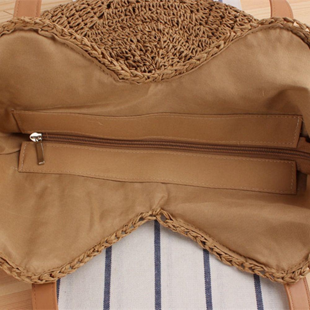 Shoulder Bag Weave Straw Bag Tote Bag Beach Bag Casual Raffia Bag Summer