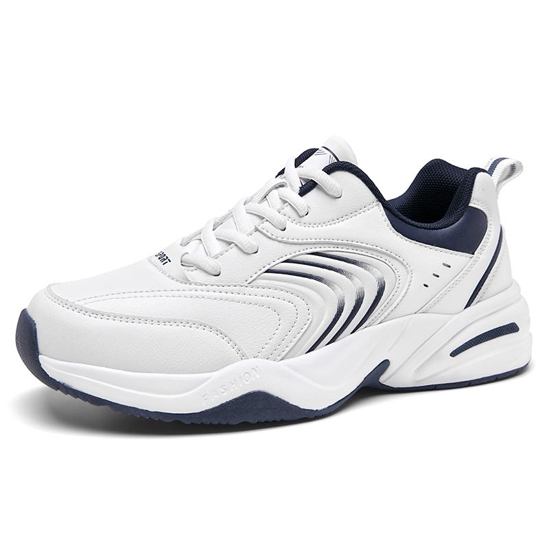 Men Sports Running Shoes Outdoor Walking Soft Casual Sneakers Fashion Designer Leather Sneaker Waterproof Men'S Tennis Masculina