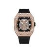 Richard Fully Automatic Men's Diamond-Studded Starry Sky Quartz Watch - Fashionable Hollow Design