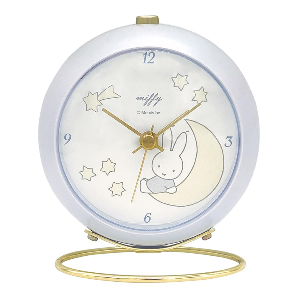 

Tees Factory Miffy Ring Pale Clock, Blue, MF-5520440PB