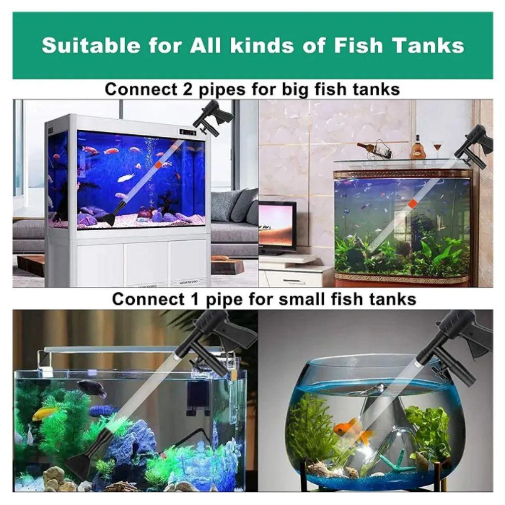 Removable Aquarium Gravel Cleaner Plastic Water Flow Sand Cleaner  for Cleaning