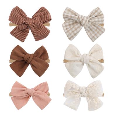 Infant Bowknot Headband for Baby Aged 0 To 24 Months Soft Comfortable Cotton Blended Hairband Decorative Headwear