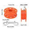 Scubas Diving Spool Finger Reel Plastic Spool Finger Reel with Double Ended Hook Cave Diving Equipment Enduring