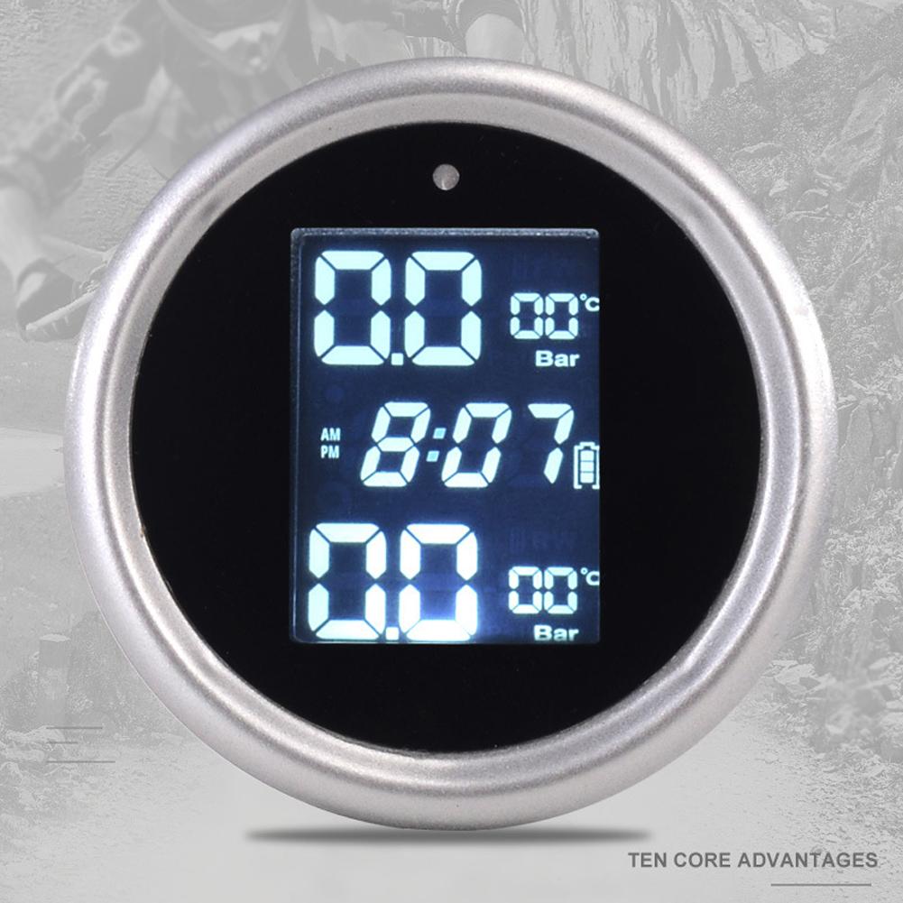 Monitor Di Pressione Pneumatici Per Moto Con Display LCD, Sensore Esterno IP65, Allarme Temperatura E Antifurto