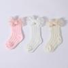 2PCS/Set Lace Bow Baby Headband Socks Solid Color Infant Hair Accessory  3-12M Newborn Baby Girl
