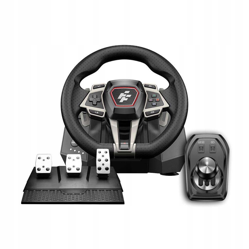 Volante 900° PC/PS4/PS5/XBOX con LED + 3 pedali, 6 marce IMOLA FLASHFIRE