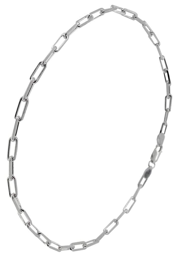 Shinjuku Gin no Kura 4-seitige lange Azuki-Kette Silber 925 Fußkettchen, 26 cm, Herren Silber, Knöchel, Fuß, Sommer, Strand, Einfache Kette