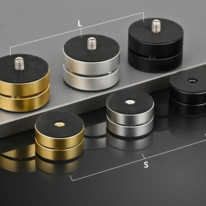 Shock Vibration Damping Feet Pad  for Auditory Equipment Amplifier Easy Installation No Screw Needed Aluminum  Foot