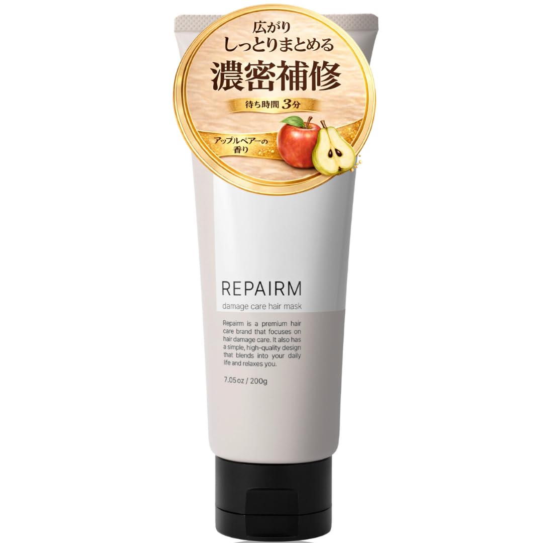 

REPAIRM Hair Mask Intensive Damage Double the Repairing 29 Types of Frizz 200g - Rinse-off, Repair, Ingredients, Proteins, Control, Tostear, білий