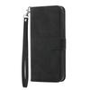 DIERFENG DF-03 For Realme GT 6 5G Leather Case Lines Imprint Wallet Phone Cover