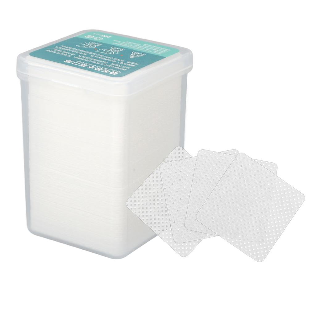 200 Pcs Glue Cleaning Cotton Pads Strong Water Absorption Anti Static Soft Surfaces Eyelash