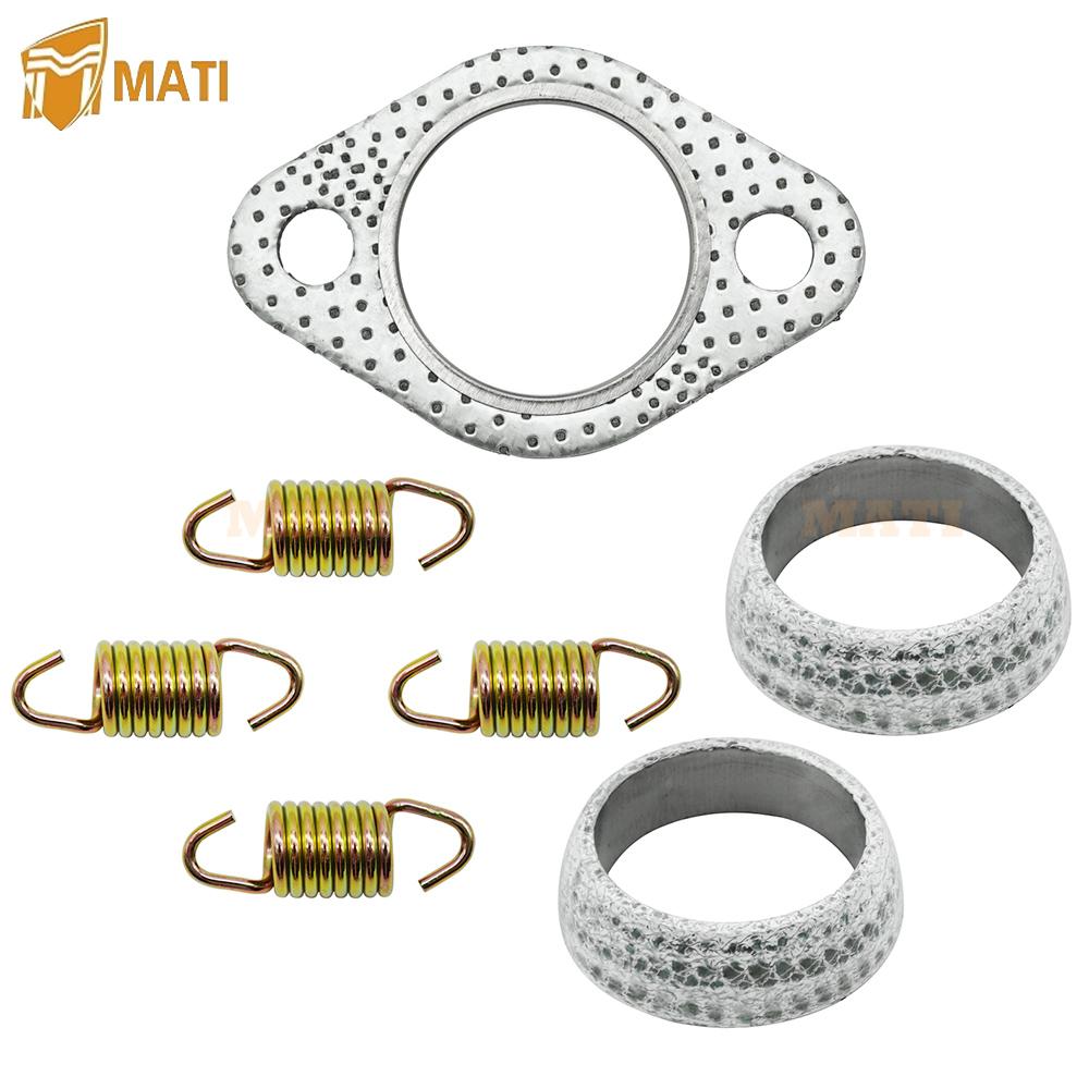 Auspuff Schalldämpfer Dichtung Dichtring Feder Überholungssatz für Polaris 01-14 Sportsman 400 450 500 Ranger 400 425 500 Scrambler 500 Hawkeye