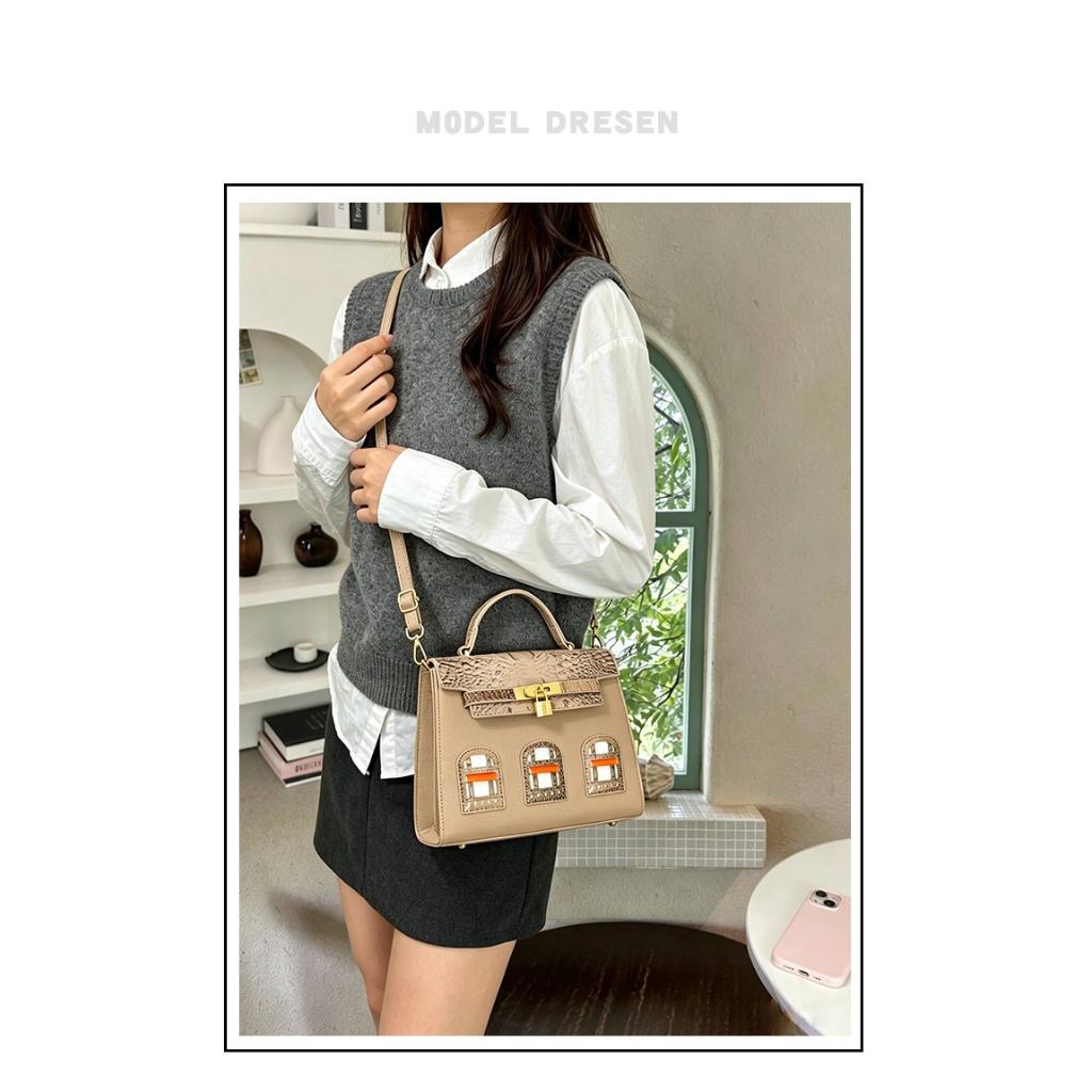 Xeie Thuk Handbag Women PU Adjustable Strap Daily Commute