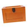 Desktop Wooden Storage Box Multifunctional Wood Container Box with Lock and Keys for Sundries