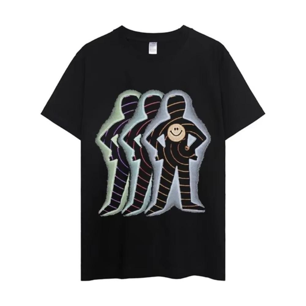 

Street Life Art Font T Shirt Men Couple Combination Clothes Short Sleeve Collar Fashion Woman Cotton XXXXXL чёрный