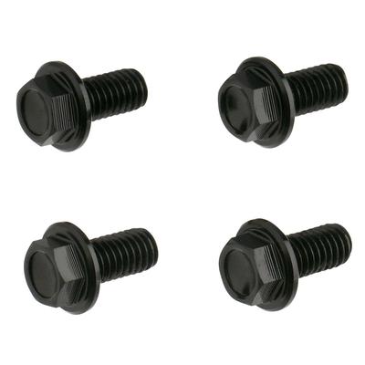 DIRTFREAK F7651 Aluminum Flange Bolts M6 X 12 Mm 4 Pieces Black Dirt Freak (Old Part Number: D58-51-512)