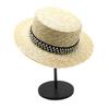 2021 Spring And Summer Natural Straw Woven Modern Sunscreen Flat Top Sunshade Men And Women Straw Hat Top Hat