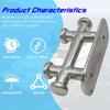 316 Stainless Steel Double Cross Boat Bollard Cleat Durable Marine Hardware Boat Accessories Mooring Column Cable Pile Mooring Pile
