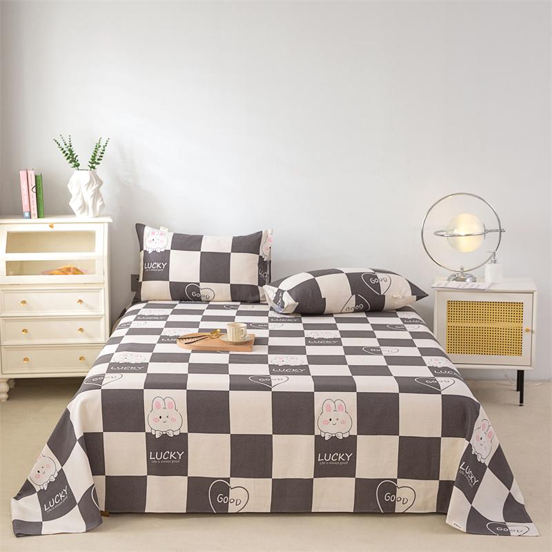 Cotton Thick Bed Sheet 1pc Flower Series Double Top King Sheets for Girls Boys Kids Single Queen King Size Bed Linen