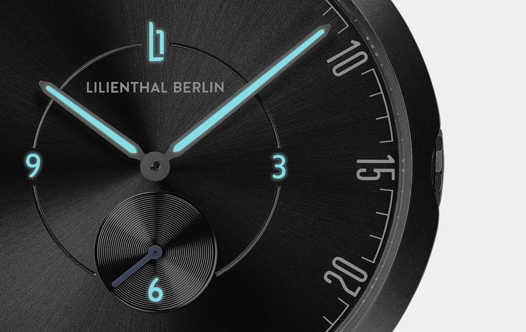 Lilianthal Berlin Men's Silver Watch with Small Seconds, Made in Germany, L01-109-B023A