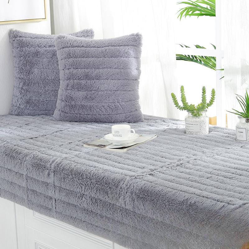Plush Bay Window Mat Window Mat Fabric Pastoral Life Bay Window Tatami Seat Mat Thickened Non-Slip Balcony Mat