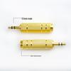 6,5 mm auf 3,5 mm Audio-Adapter: Buchse 3,5 mm auf Stecker 6,35 mm für Mikrofon und Kopfhörer