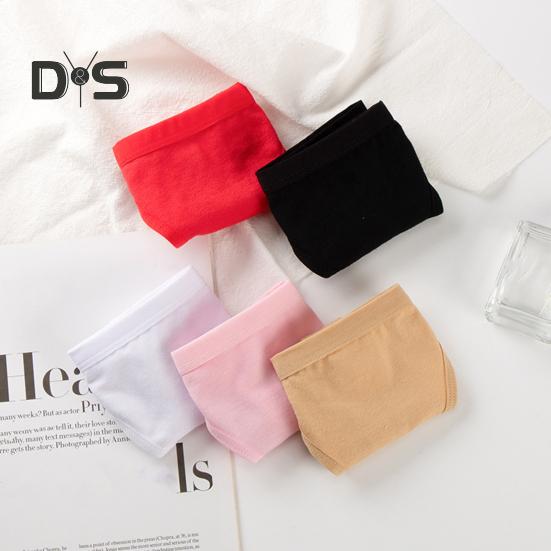 Women Thong Solid Color Slim Fit Mid Waist Cotton Crotch G-string Elastic Briefs Seductive Panties Female Underwear Intimate Clothes for Honeymoons